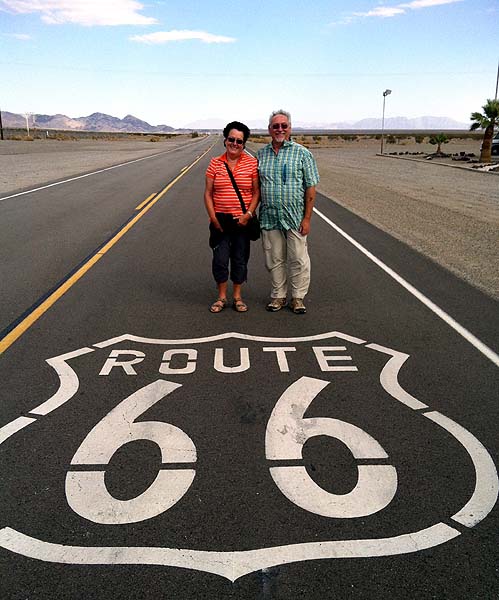 Sur la Route 66 vers Flagstaff  . . .